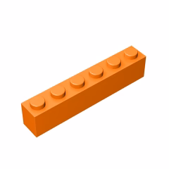 GOBRICKS GDS-535 Brick 1 x 6 - YWOBB
