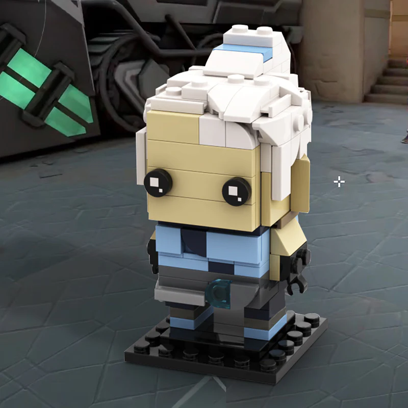 GOBRICKS MOC 131210 VALORANT Jett Brickheadz - YWOBB