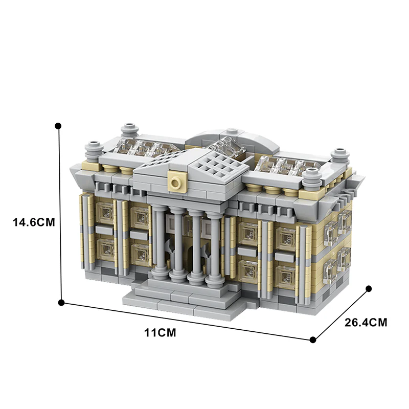 GOBRICKS MOC 128864 Mini Courthouse - YWOBB