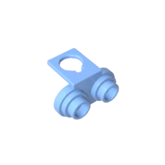 GOBRICKS GDS-90215 Minifigure Neck Bracket with 2 Back Studs - YWOBB