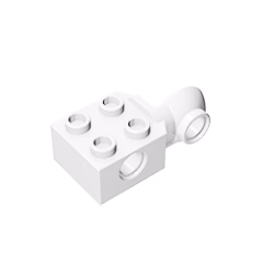 GOBRICKS GDS-1088 Brick Modified 2 x 2 with Pin Holes and Rotation Joint Ball Half - YWOBB
