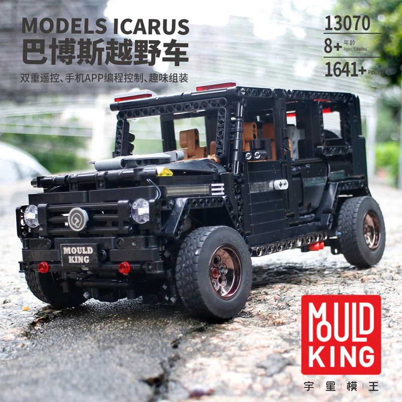 Mould King 13070 RC 1:10 Benz G65 with LED light kits - YWOBB