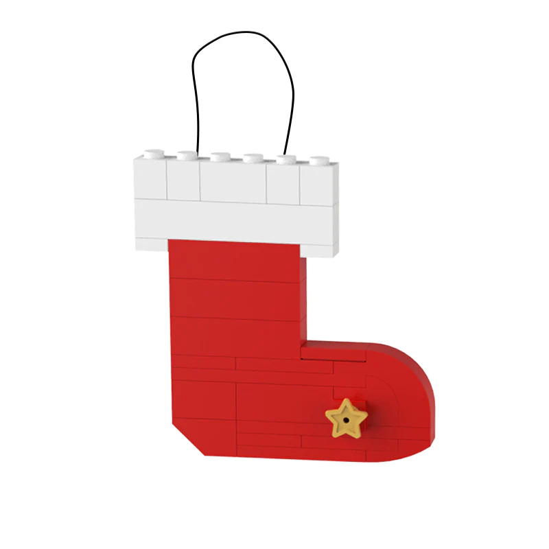 GOBRICKS MOC A0076Y04 Christmas pendant-Christmas socks - YWOBB
