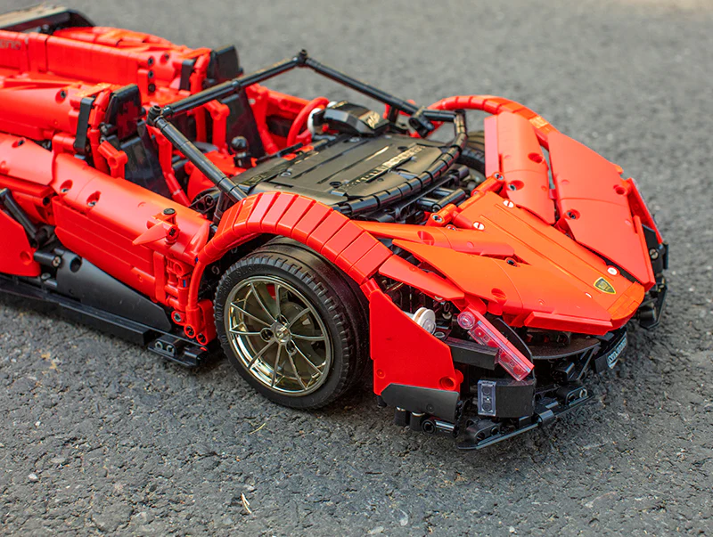 Mould King 13079 RC 1:8 Lamborghini Veneno with LED light kits - YWOBB