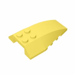 GOBRICKS GDS-898 Wedge 6 x 4 Triple Curved - YWOBB