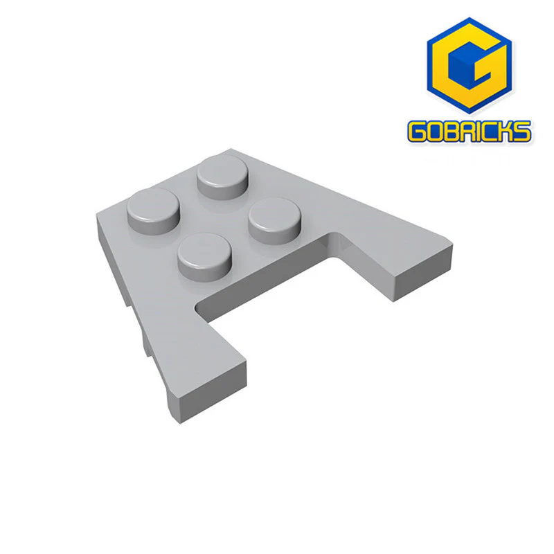 GOBRICKS GDS-725  Plate 3 x 4 with Stud Notches - YWOBB