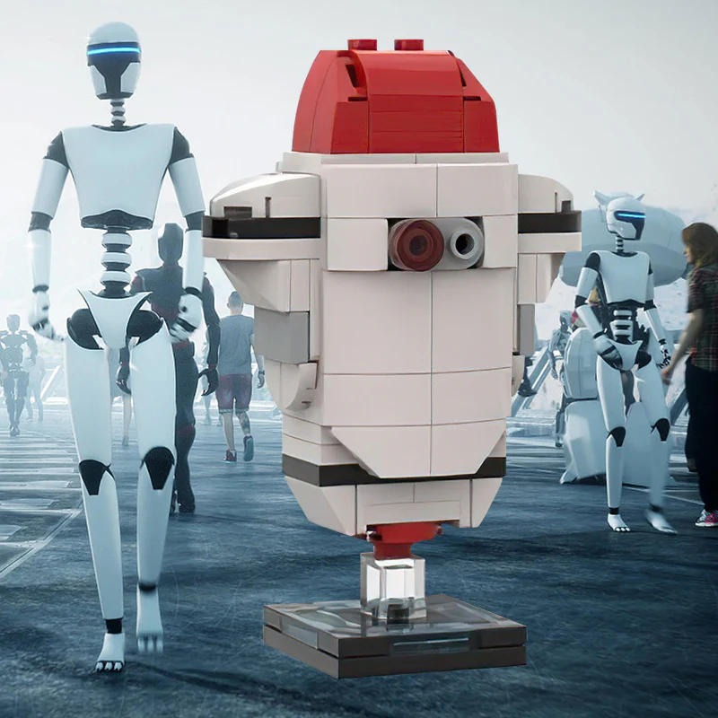 GOBRICKS MOC 66118 GO-4 security bot (from WALL-E) - YWOBB