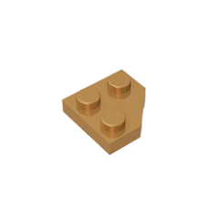 GOBRICKS GDS-1503 Plate 2 x 2 Cut Corner - YWOBB