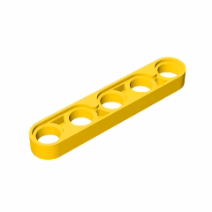 GOBRICKS GDS-693  Liftarm Thin 1 x 5 - YWOBB