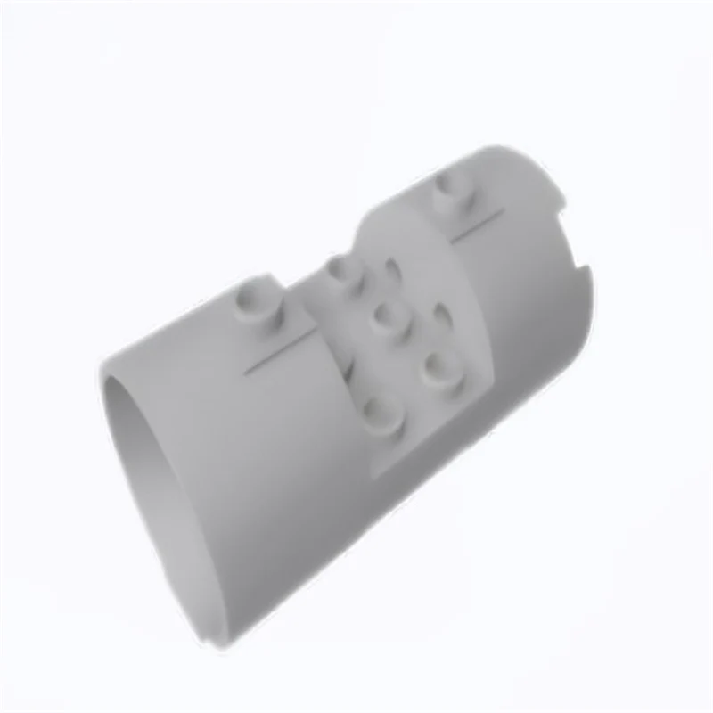 GOBRICKS GDS-M097 Cylinder 3 x 6 x 2 2/3 Horizontal - Round Connections Between Interior Studs - YWOBB