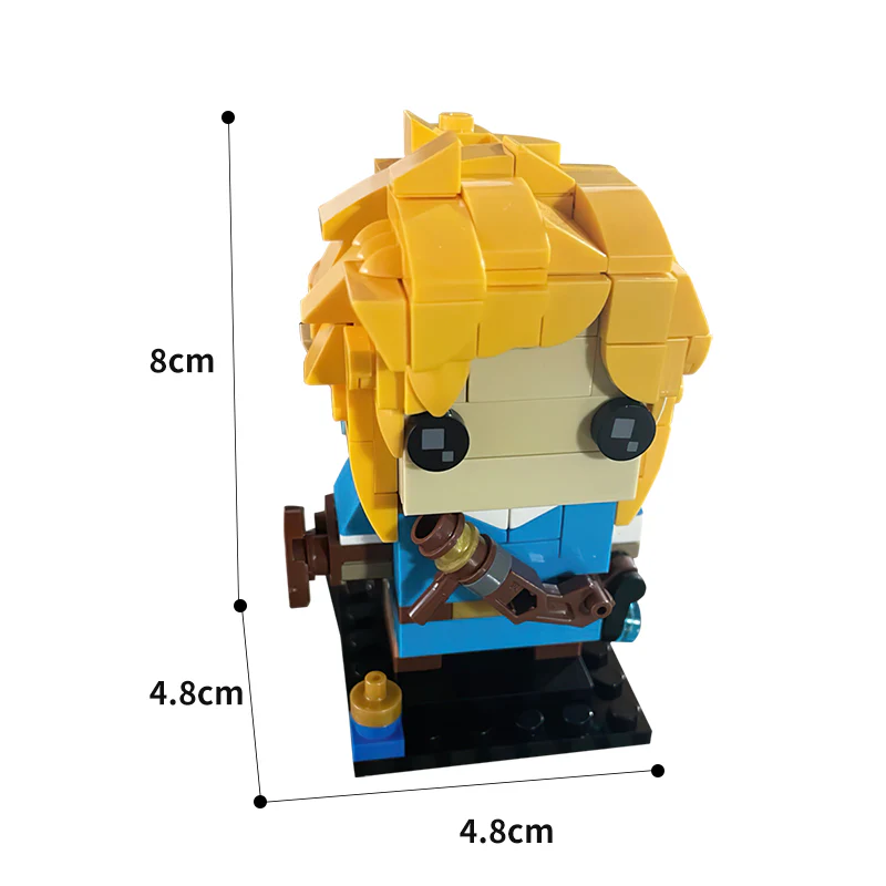 GOBRICKS MOC 61395 Link (Breath of the Wild) BrickHeadz - YWOBB