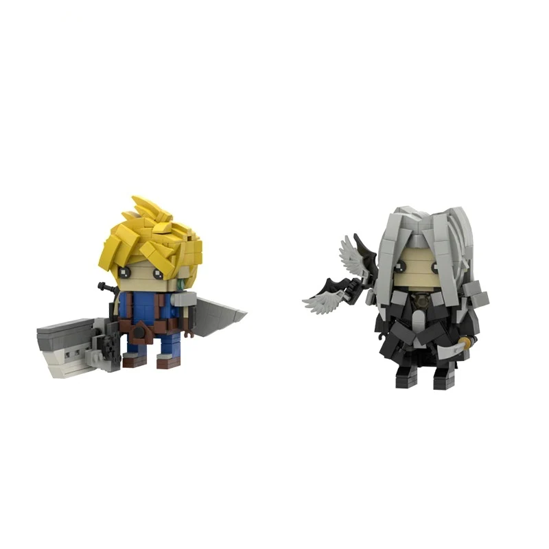 MOC C7781 Final Fantasy Cloud And Sephiroth Square Head - YWOBB