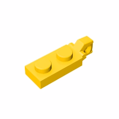 GOBRICKS GDS-820 Hinge Plate 1 x 2 Locking with 1 Finger On End - YWOBB