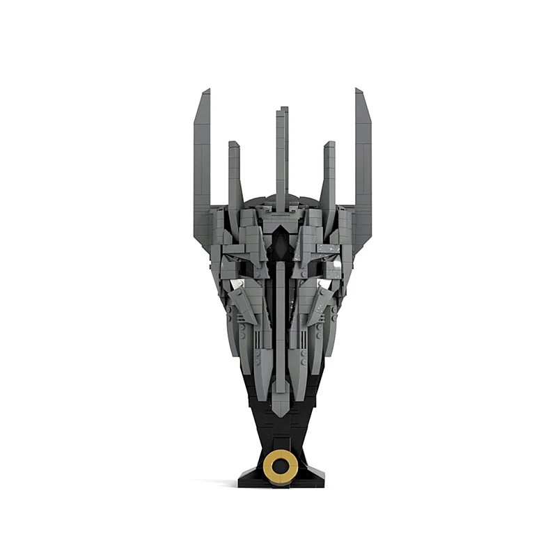 GOBRICKS MOC 179387 LOTR Sauron Helmet - YWOBB