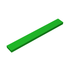GOBRICKS GDS-565 Tile 1 x 8 - YWOBB