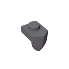 GOBRICKS GDS-869 Modified 1 x 1 with Tooth Vertical - YWOBB