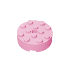 GOBRICKS GDS-952 Brick, Round 4 x 4 with Hole - YWOBB