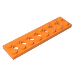GOBRICKS GDS-699  Plate 2 x 8 with 7 Holes - YWOBB