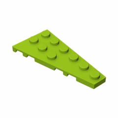 GOBRICKS GDS-550  Plate 6 x 3 Right - YWOBB