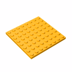 GOBRICKS GDS-528 Plate 8 x 8 - YWOBB
