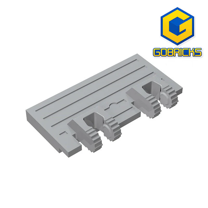GOBRICKS GDS-1306 Hinge Train Gate 2 x 4 Locking Dual 2 Fingers without Rear Reinforcements - YWOBB