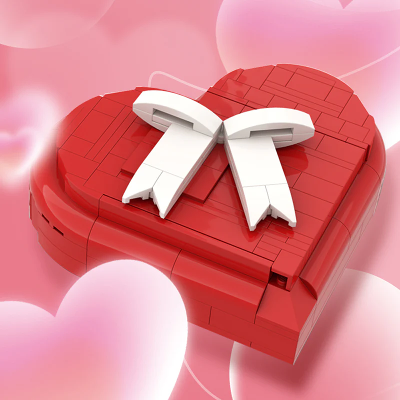 GOBRICKS MOC 35227 Heart Box - YWOBB