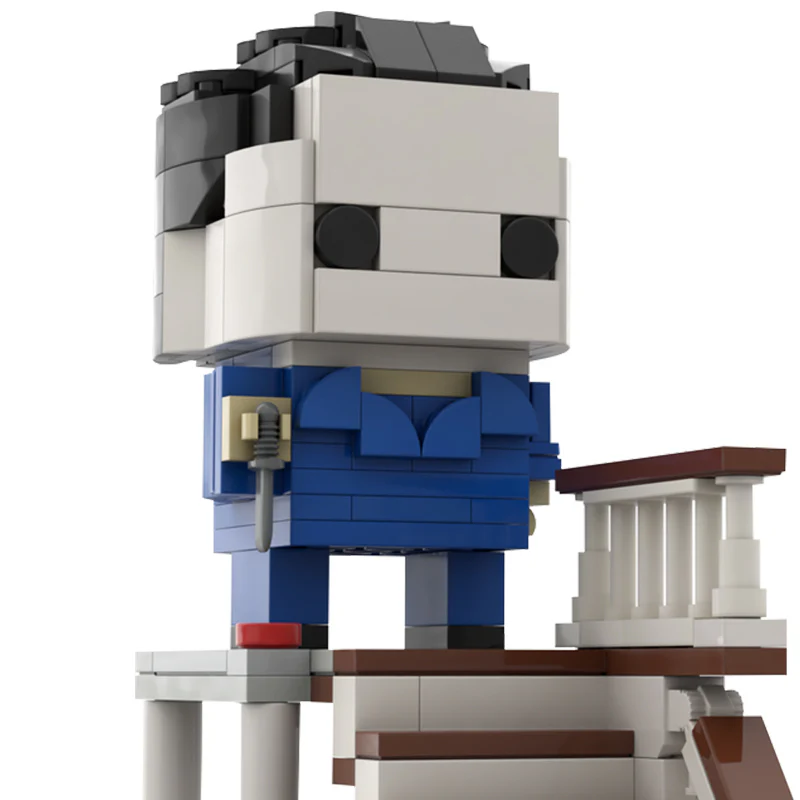 GOBRICKS MOC 47904 Michael Myers The Shape Brickheadz - YWOBB