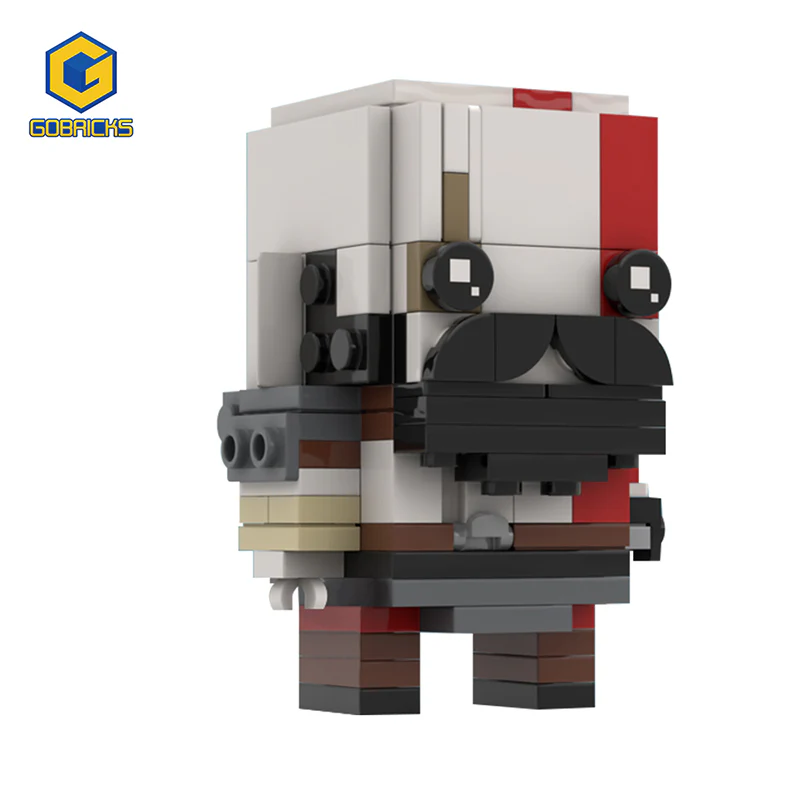 GOBRICKS MOC 75469 Kratos (God of War) Brickheadz - YWOBB