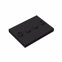 GOBRICKS GDS-980 Modified 3 x 4 with 4 Studs in Center - YWOBB