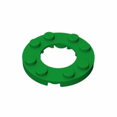 GOBRICKS GDS-842  Round 4 x 4 with 2 x 2 Round Open Center - YWOBB