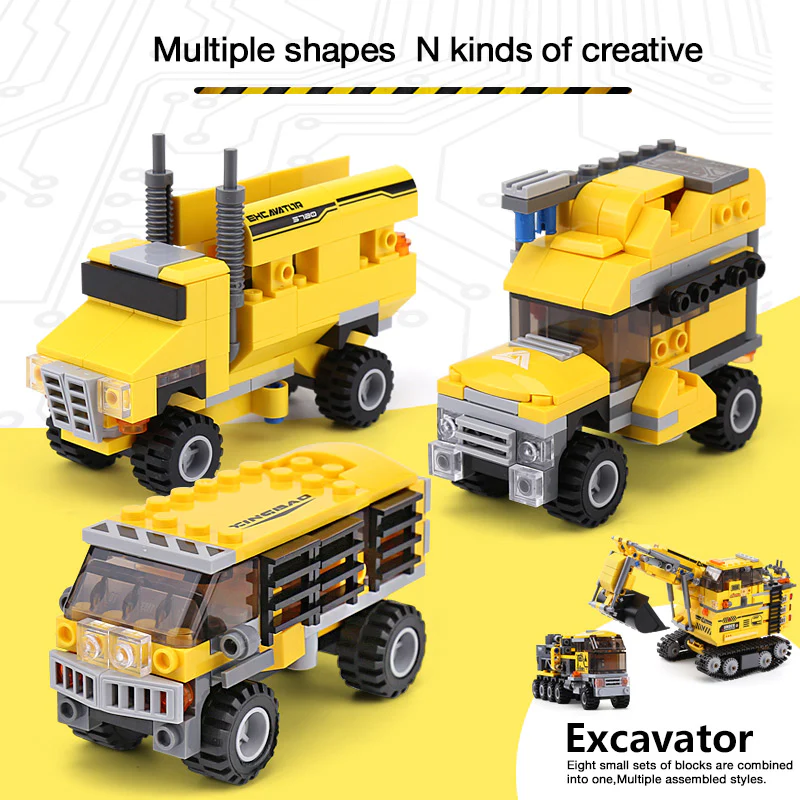 XINGBAO XB-13002 8 IN 1 The Giant Excavator - YWOBB