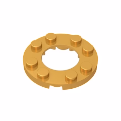 GOBRICKS GDS-842  Round 4 x 4 with 2 x 2 Round Open Center - YWOBB