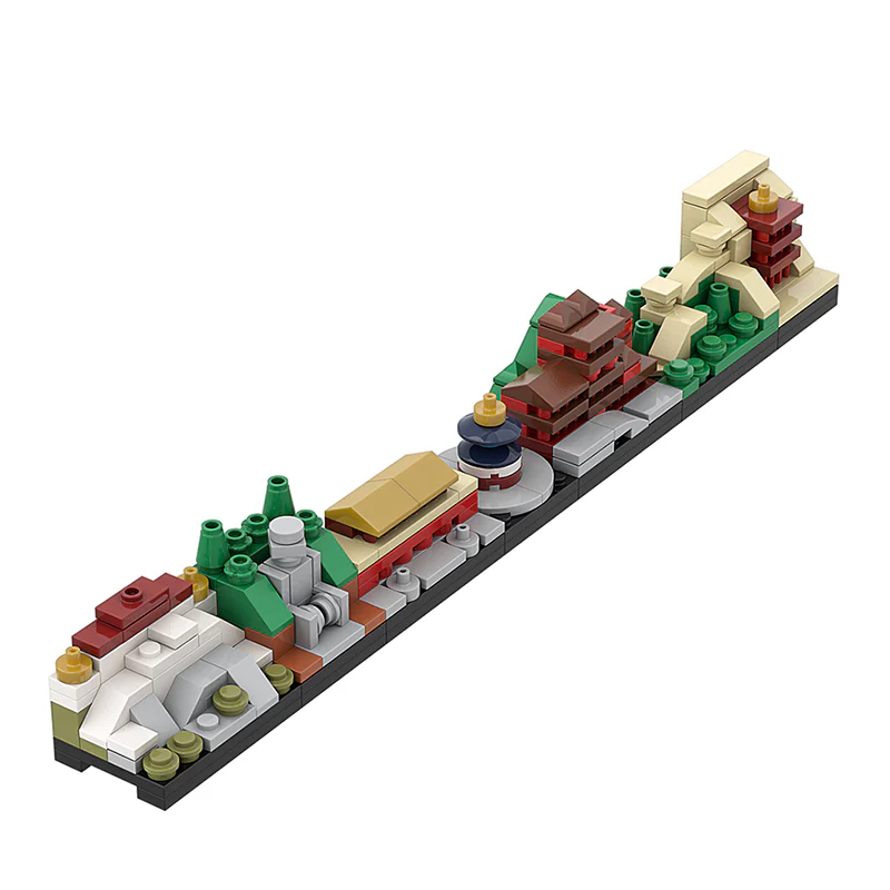 GOBRICKS MOC A0162Y01 China Skyline A - YWOBB