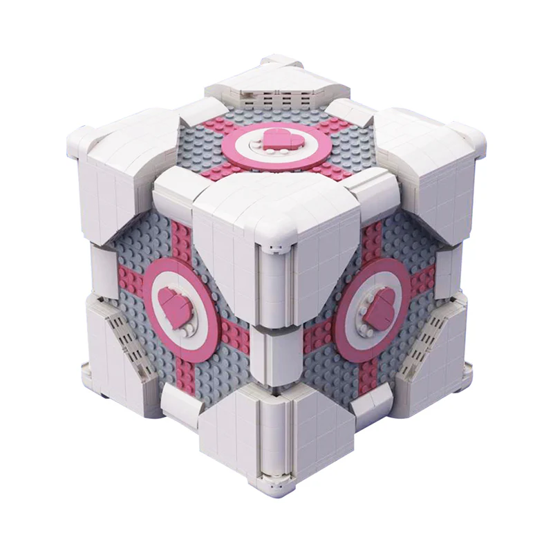 GOBRICKS MOC 133284 The Weighted Companion Cube - YWOBB