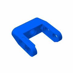 GOBRICKS GDS-1030 Pin Connector Toggle Joint Smooth Double with Axle and Pin Holes - YWOBB