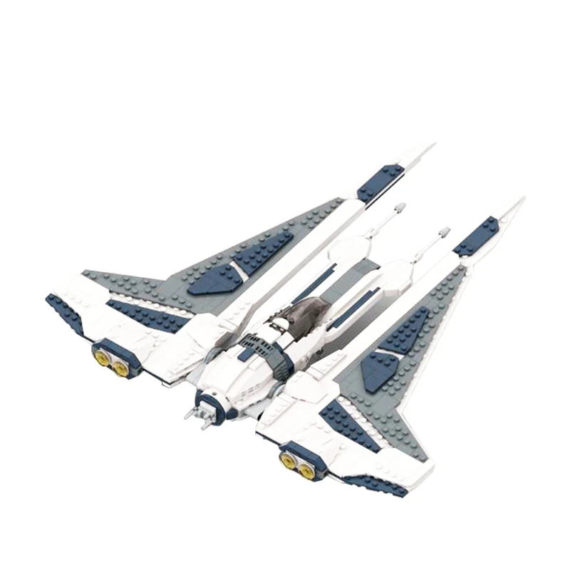 GOBRICKS MOC 143184 The Mandalorian Starfighter Kom'k Class Fighter - YWOBB