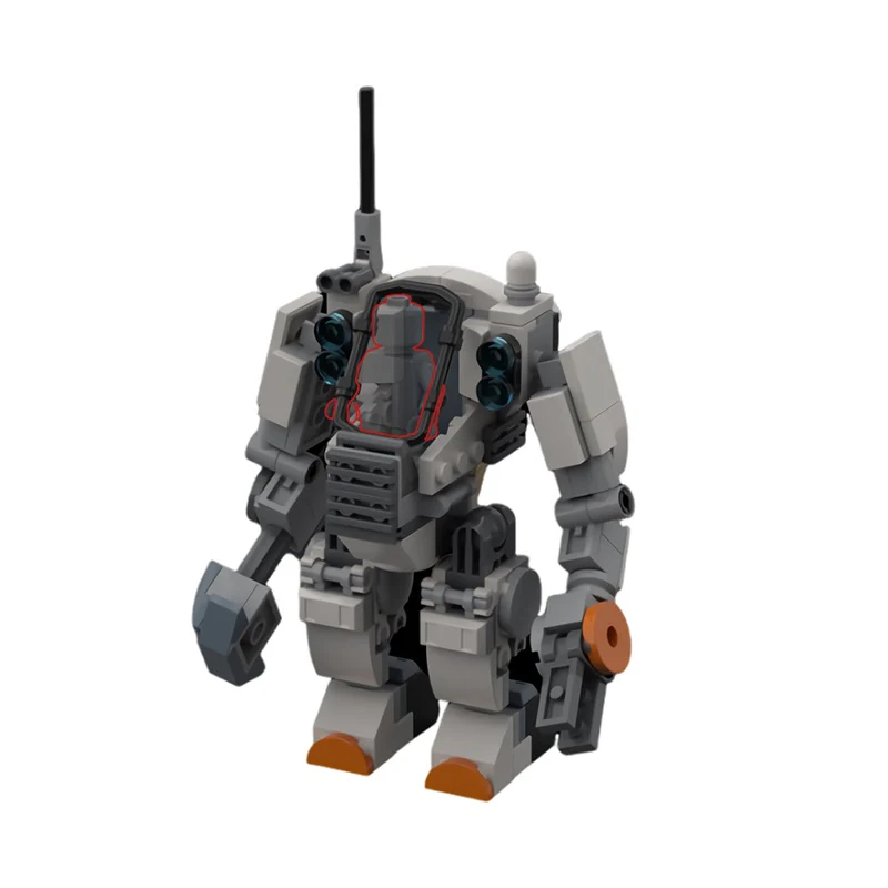 GOBRICKS MOC 171661 Beefed-up city space construction mech - YWOBB