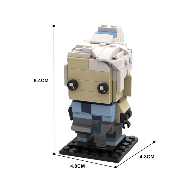 GOBRICKS MOC 131210 VALORANT Jett Brickheadz - YWOBB