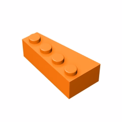 GOBRICKS GDS-593 Wedge 4 x 2 Right - YWOBB