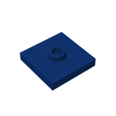 GOBRICKS GDS-805  Modified 2 x 2 with Groove and 1 Stud in Center - YWOBB