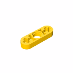 GOBRICKS GDS-689 Liftarm Thin 1 x 3 - Axle Holes - YWOBB