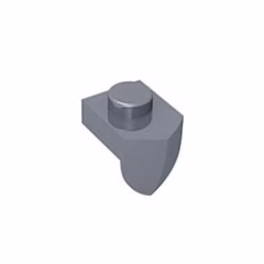 GOBRICKS GDS-869 Modified 1 x 1 with Tooth Vertical - YWOBB