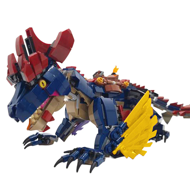 GOBRICKS MOC 106666 Ark Rock Drake - YWOBB