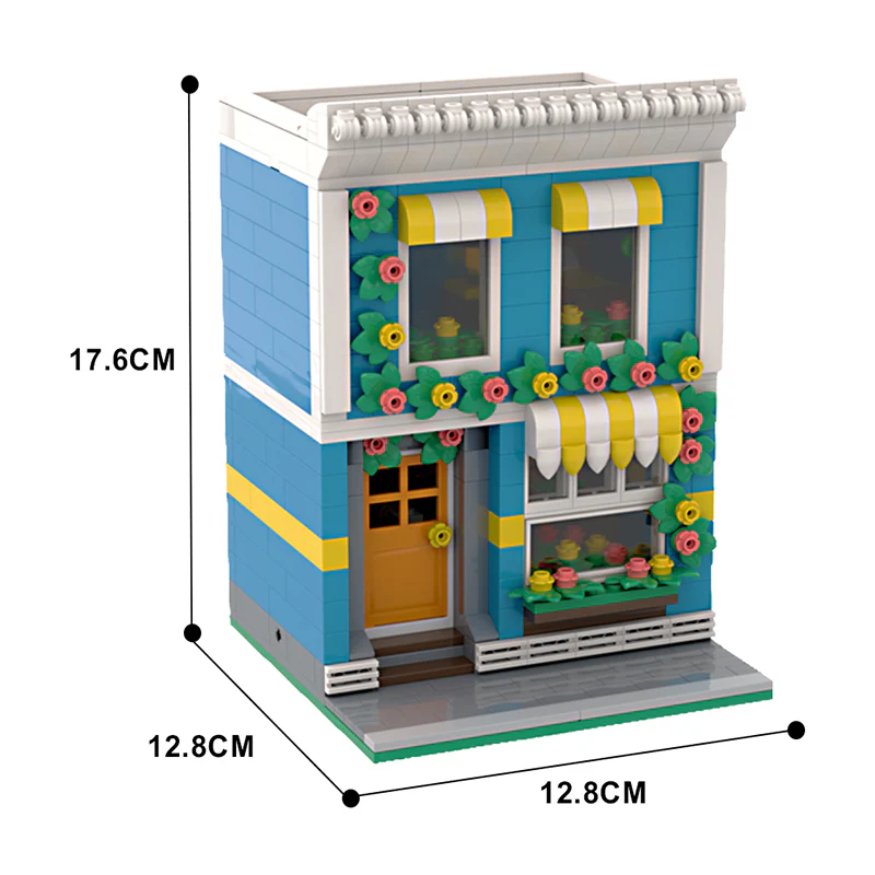 GOBRICKS MOC 136491 Flower shop - YWOBB