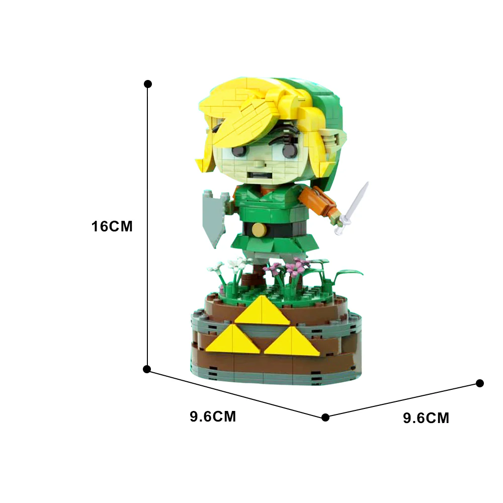 GOBRICKS MOC 136398 BrickPop Link -The Legend of Zelda - YWOBB