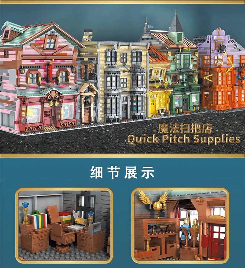 Mould King 16039 Quick Pitch Supplies with lights - YWOBB