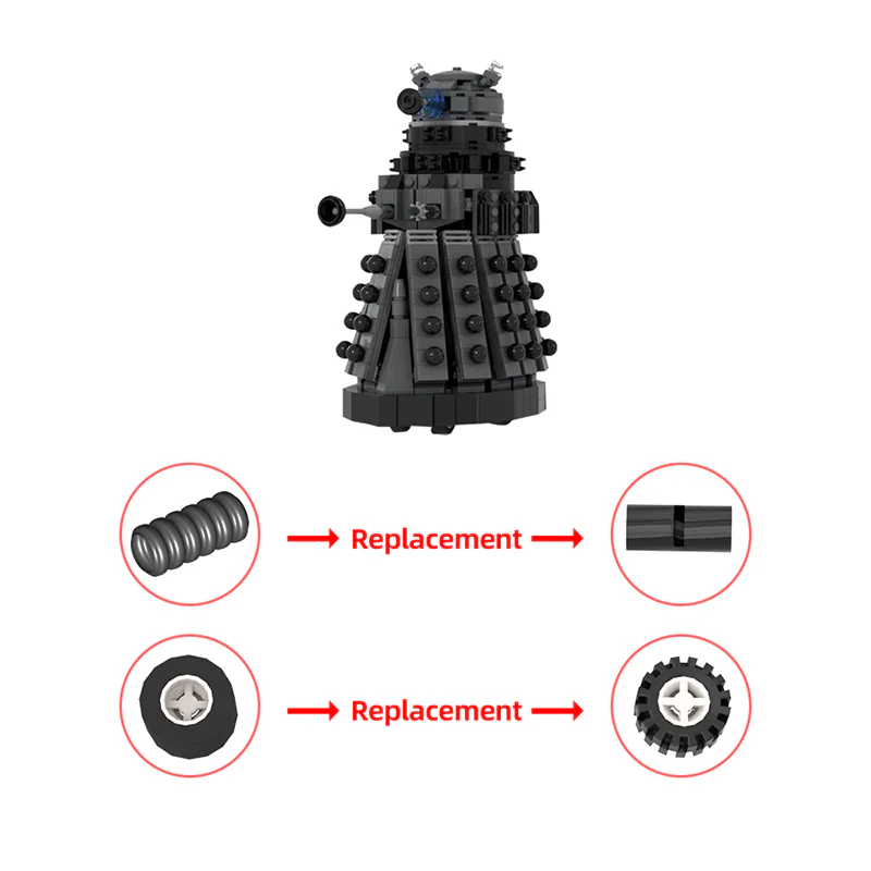 GOBRICKS MOC 22071 Dalek - YWOBB
