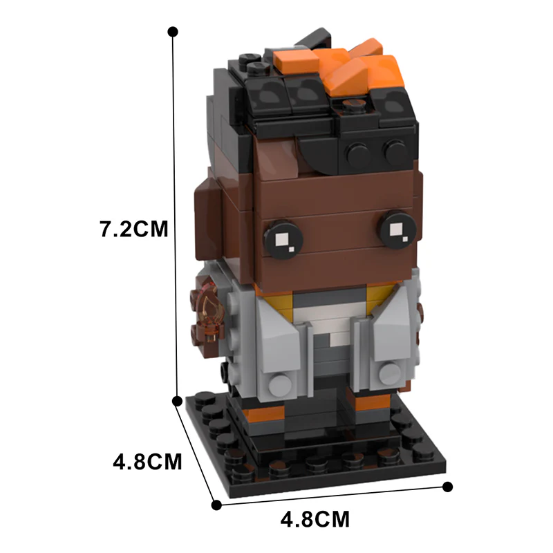 GOBRICKS MOC 116274 VALORANT Phoenix Brickheadz - YWOBB