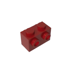 GOBRICKS GDS-648 Modified 1 x 2 with Studs on 2 Sides - YWOBB