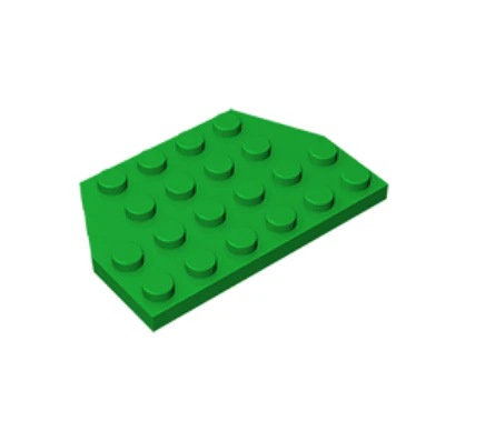 GOBRICKS GDS-704  Plate 4 x 6 Cut Corners - YWOBB